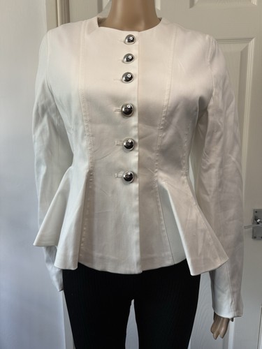 Zara white peplum - peplum, jacket