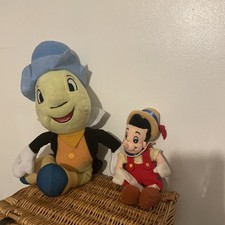 Pinocchio plush soft toy duo