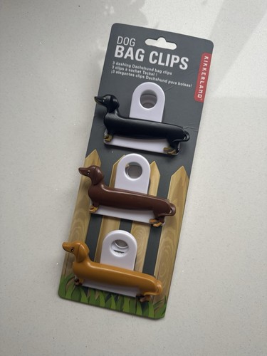 Kikkerland dog bag clips set - kikkerland,