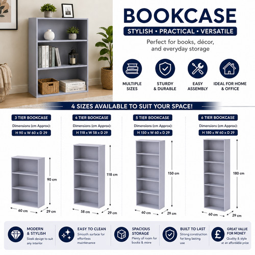 Tier tall bookcase - tier,