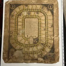 Game goose antique board - game,