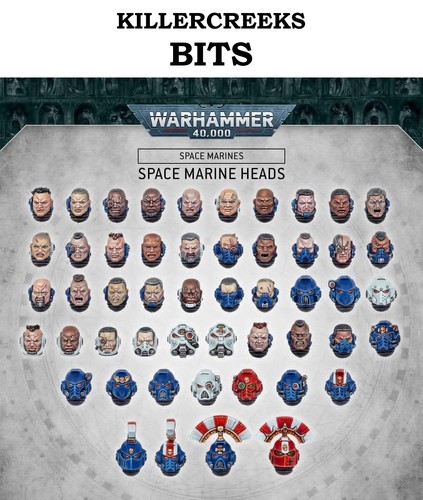 40k space marines - space, heads