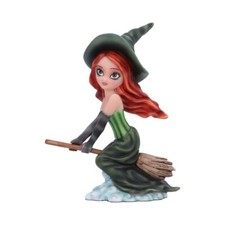 Nemesis Now Willow Witch Figurine, Green, 16cm