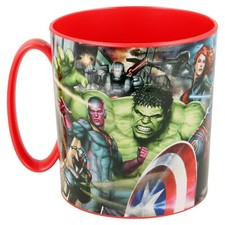 New Design Marvel Avengers Kids Character Mug 350ML Plastic Cup Microwave Safe