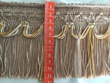 Curtain / Lampshade/ Upholstery  Braid with Tassels & Swags 110mm x 8m