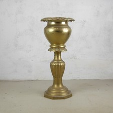 Tall Vintage Brass Jardiniere