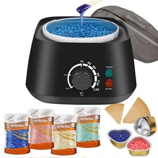 Waxing Kit Wax Heater Warmer Pot Machine Depilatory Wax Beans Body Hair Removal