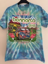 Vintage 2008 Bonaroo Tie-die T Shirt Music Festival Collectible Manchester TN