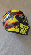 AGV Pista GP Valentino Rossi Soleluna Qatar 2015 MotoGP Helmet (Size S) - Rare