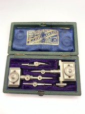 B J HALL & CO LTD DRAFTSMAN BEAM COMPASS TRAMMEL HEAD SET Henry Tate & Co Ltd