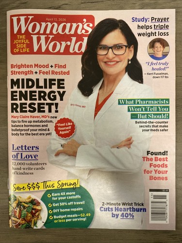 Woman world magazine april - woman’s,