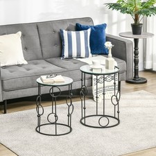 Round Coffee Tables Set of 2
