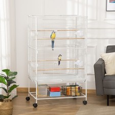 PawHut Large Bird Cage Budgie Cage for Finch Canaries Parrot with Stand