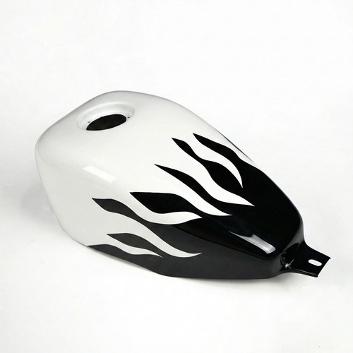White fuel tank - , flame