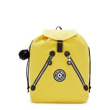 Kipling NEW FUNDAMENTAL L Medium Drawstring Backpack - Heritage Sun RRP £88