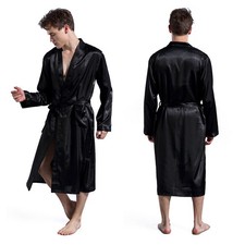 UK Robe Silk Gown Long Pjs