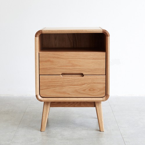 Solid wood oak beech - wood, bedside