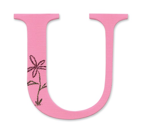 Sassy serif letter sizzix - serif, u