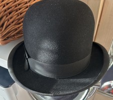 Bowler Hat Black Felt Vintage