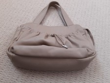 Tula Small Beige Leather Bag