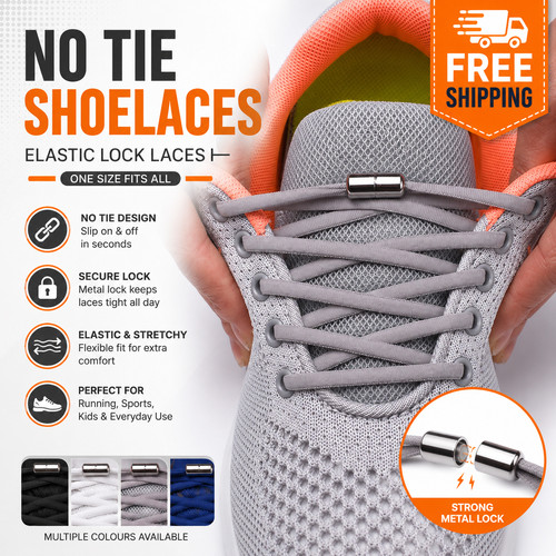 Tie elastic shoelaces lock - no,