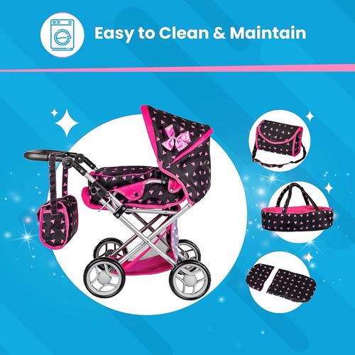 Kinderplay dolls pram stroller - dolls,