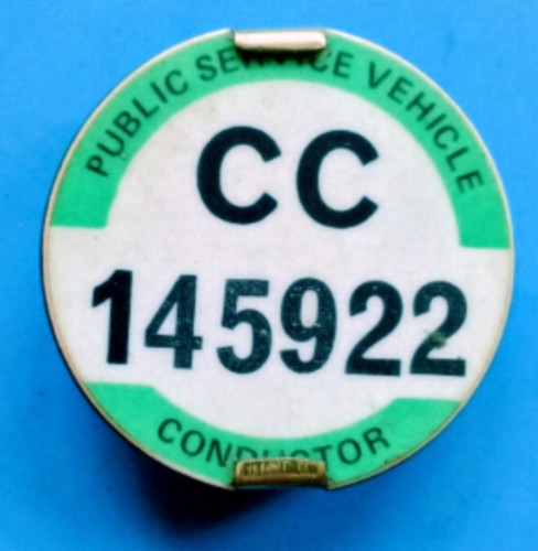 Psv bus conductor badge - badge, pcv