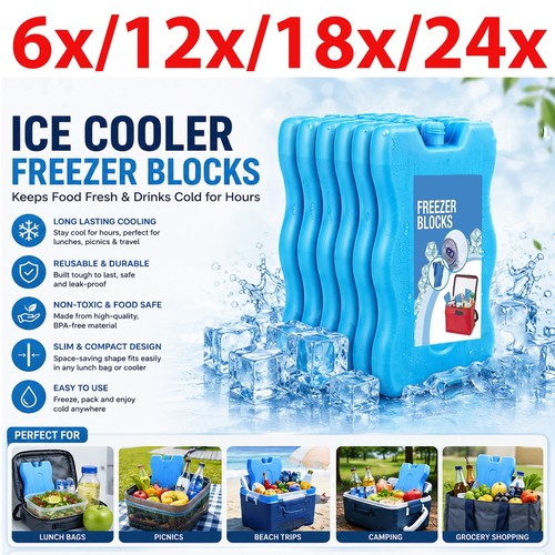 Freezer ice blocks reusable - ice,