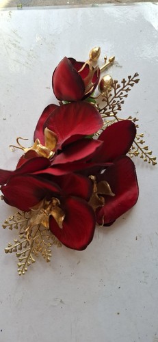 Hair flower corsage vintage - flower,