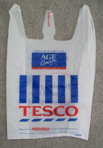 Vintage tesco carrier bag - tesco, from