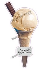 Ice cream van sticker Caramel