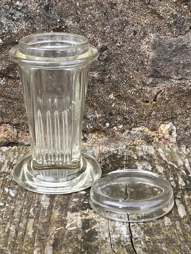 Vintage glass coplin - glass,