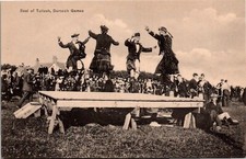 Dornoch - "Reel of Tulloch" Highland dancing at the Games - unposted RPPC