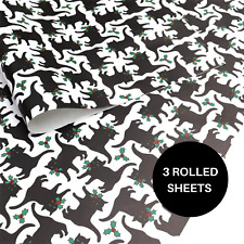 Vintage 1995 Black Cats Wrapping Paper By Catherine Brighty For Brighteyes. 