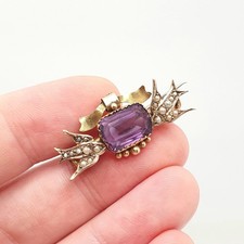 Antique 9ct Gold Amethyst