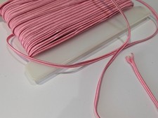 FULL CARD 40 mtrs pink satin VINTAGE russian braid 4mm wide