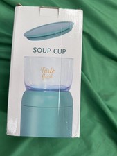 MLRYH Double-Sealed Soup Cup Set – 430ml Thermal Base + 330ml Transparent Bowl |