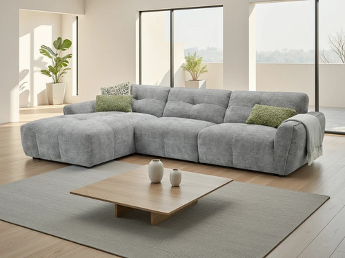 Grey jumbo cord corner - jumbo,