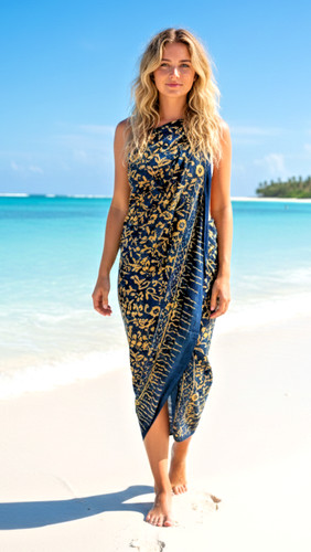 Sarong beach coverup batik - sarong,