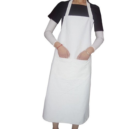 2pcs white cooking apron - 2pcs,