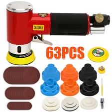 Mini DA Air Sander Polisher 1" 2" 3" Dual Action Random Orbital Buffer Car Body