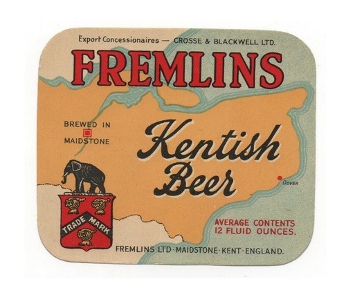 Old label fremlin crosse - -,