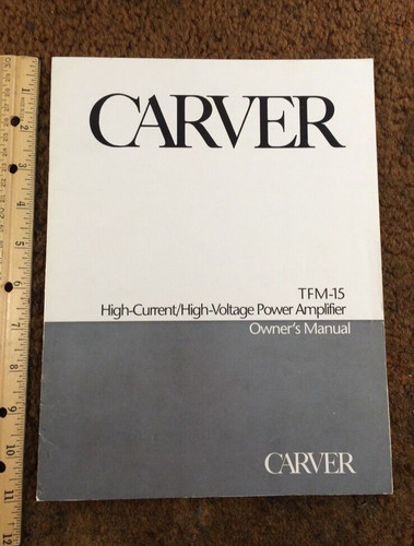 Carver tfm power amp stereo - tfm-15,