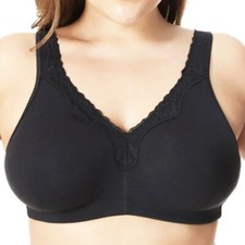 UK Women Firm Hold Wire Free Full Cup Minimizer Everyday Bra Big Size Bra BCDEFG