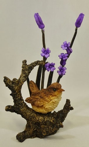 Wren and blubells statue - blubells,