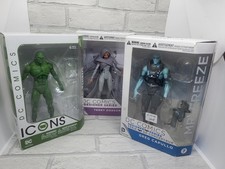 3 X DC Collectibles, Action Figures, Swamp Thing, Mr Freeze, Starfire 