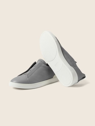 Zegna men shoes grey mélange - shoes,