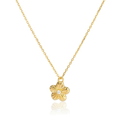 Sterling silver flower - sterling, cubic