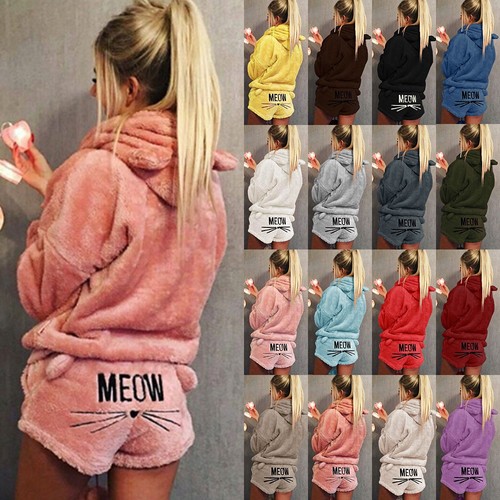 2pcs womens fleece fluffy - fluffy, fur