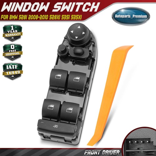 Front driver power window - driver, lh